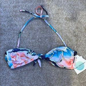 NWT floral Mara Hoffman swim top bandeau